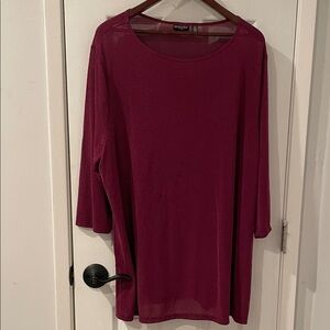 Burgundy Women's Top size 2X